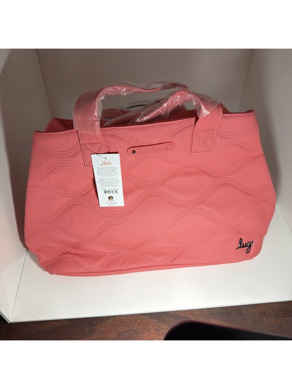 Lug Tempo Matte Luxe VL Tote Bag - NWT - Watermelon Icepop